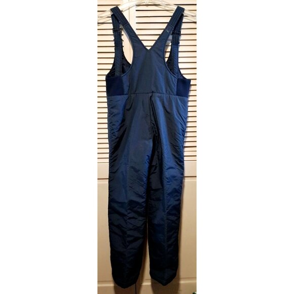 Emilio D'ltalia Mens Navy Blue Insulated Nylon Snow Bib Overalls With Zipper Clo - Picture 9 of 9